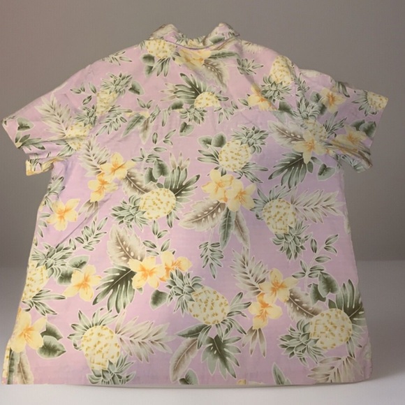 VINTAGE Bill Blass Hawaiian 100% silk Top - Picture 2 of 5